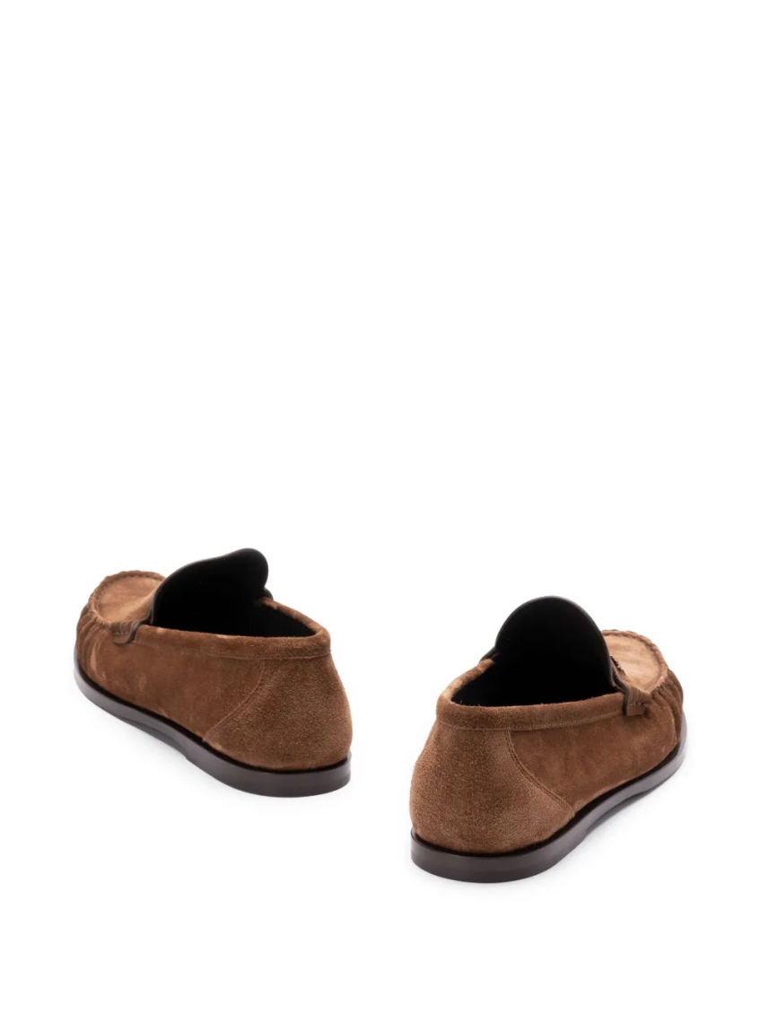 Brown Logo Loafers 3