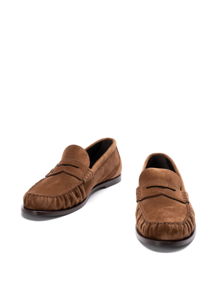 Brown Logo Loafers 4