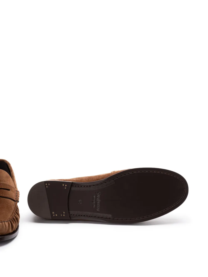 Brown Logo Loafers 5