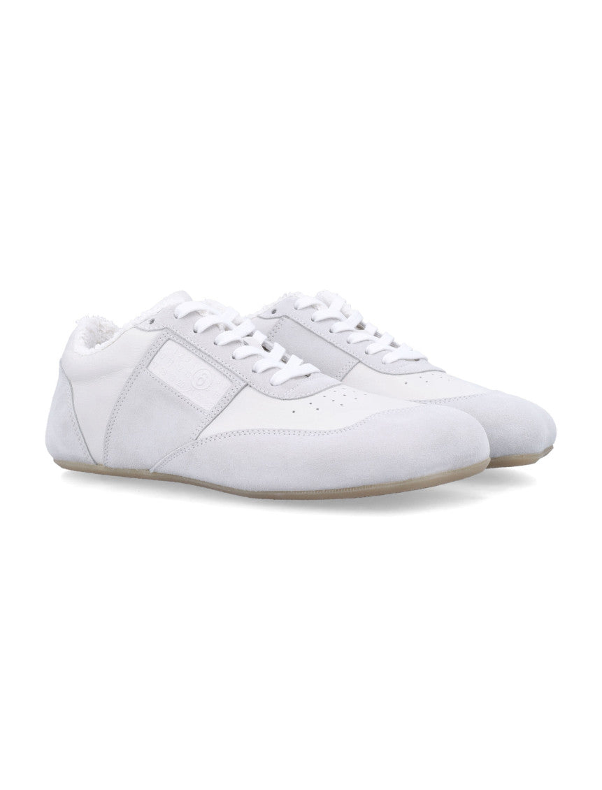 White Lace Up Sneakers 2