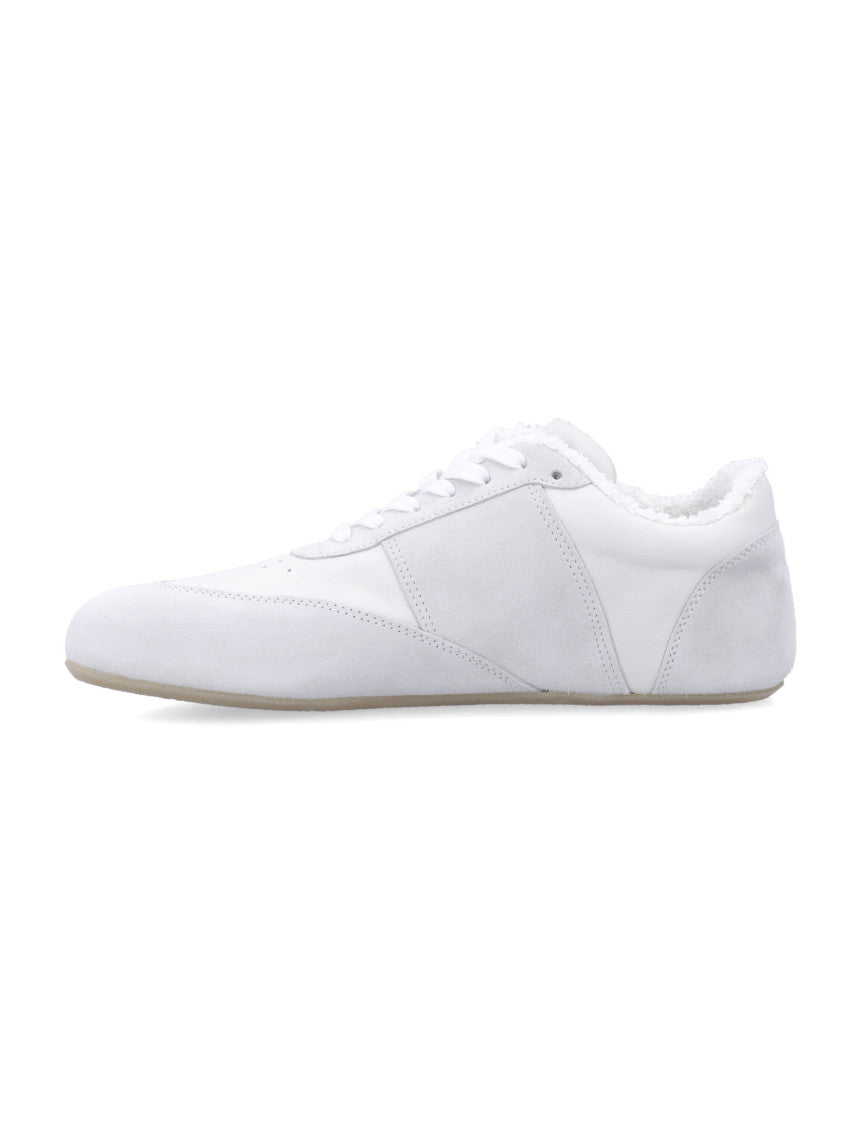 White Lace Up Sneakers 3