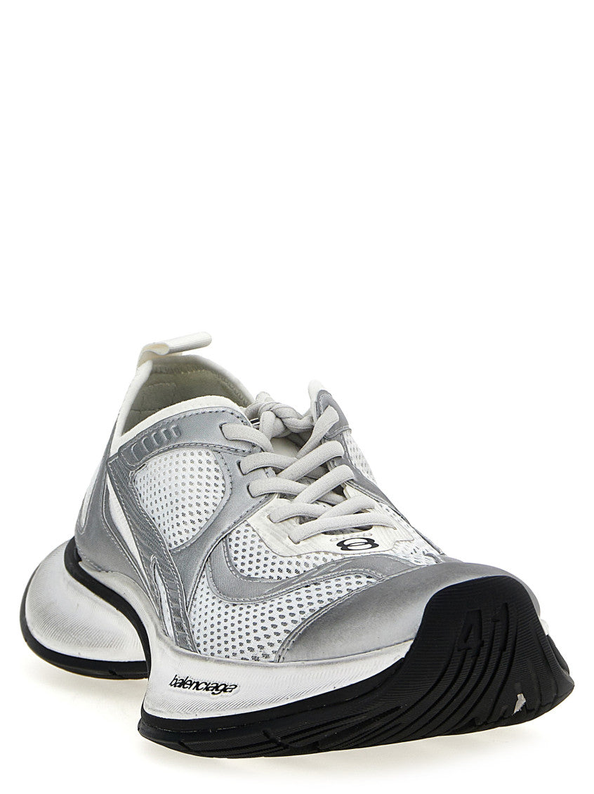 Grey Lace Up Sneakers 2