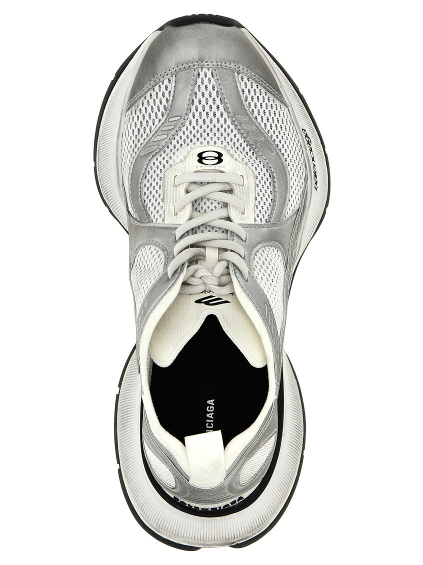 Grey Lace Up Sneakers 4