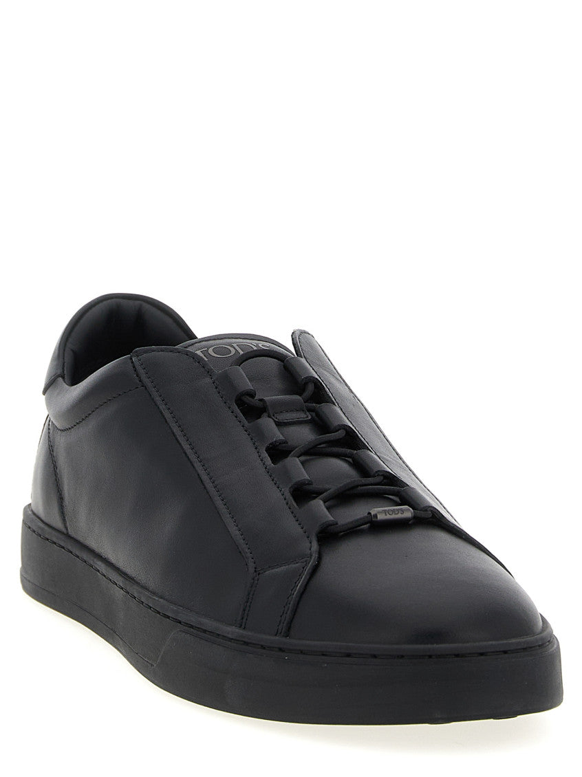 Black Leather Sneakers 2