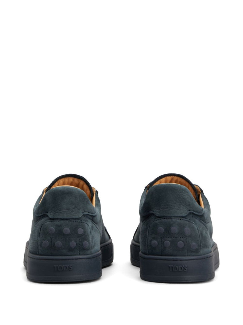 Navy Blue Round Toe Sneakers 2