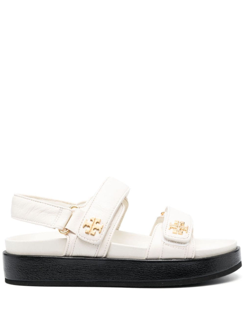 White Logo Sandals 1