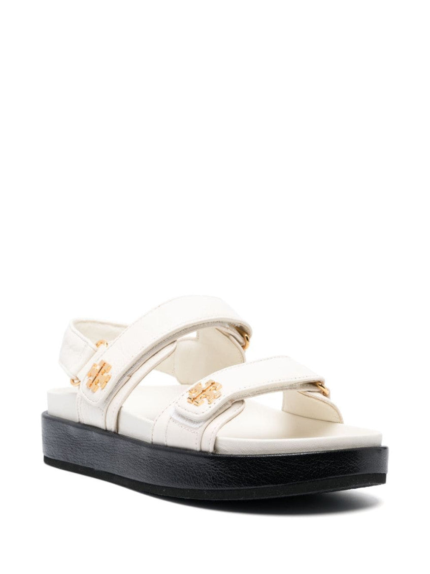 White Logo Sandals 2
