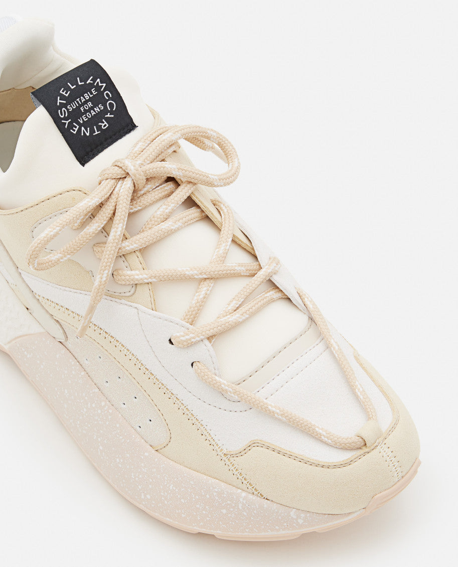 Beige Lace Up Sneakers 4