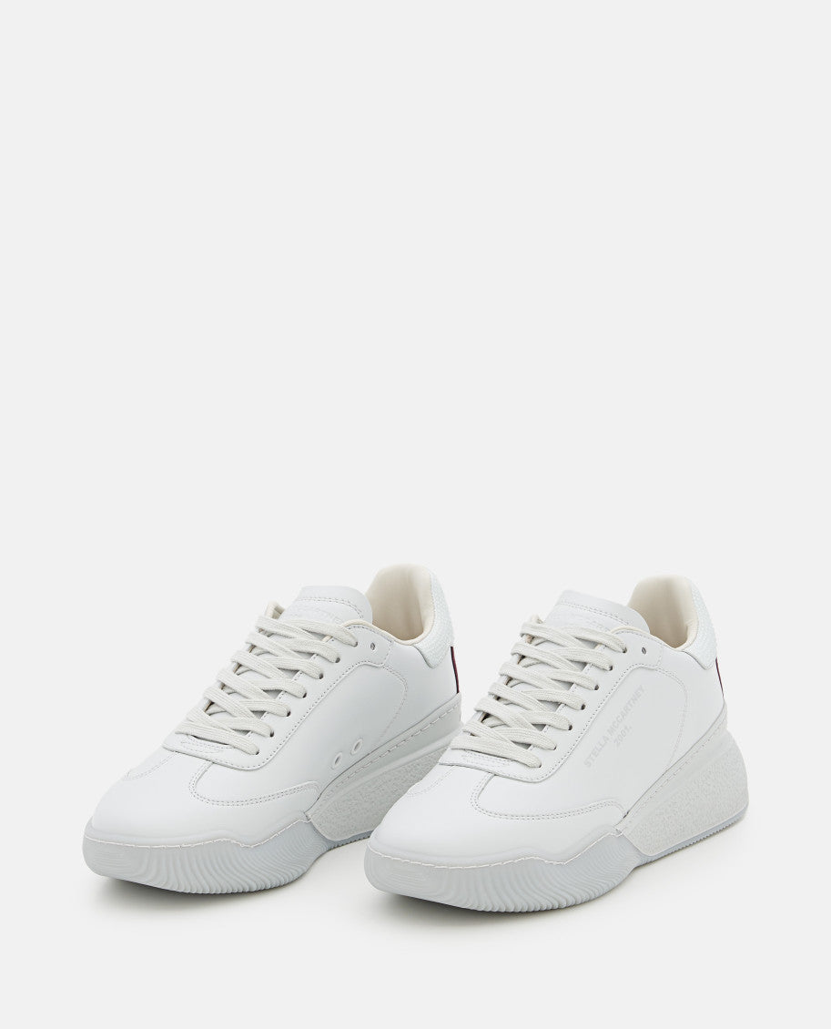 White Lace Up Sneakers 4