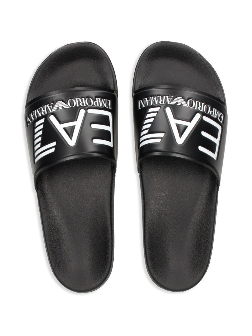 Black Logo Pool Slides 4