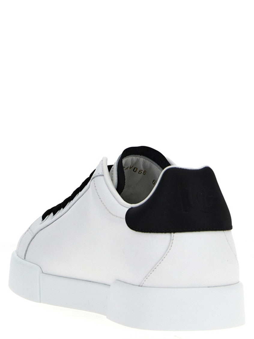 White Black Logo Sneakers 3
