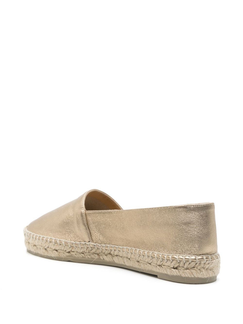 Golden Leather Espadrilles 2
