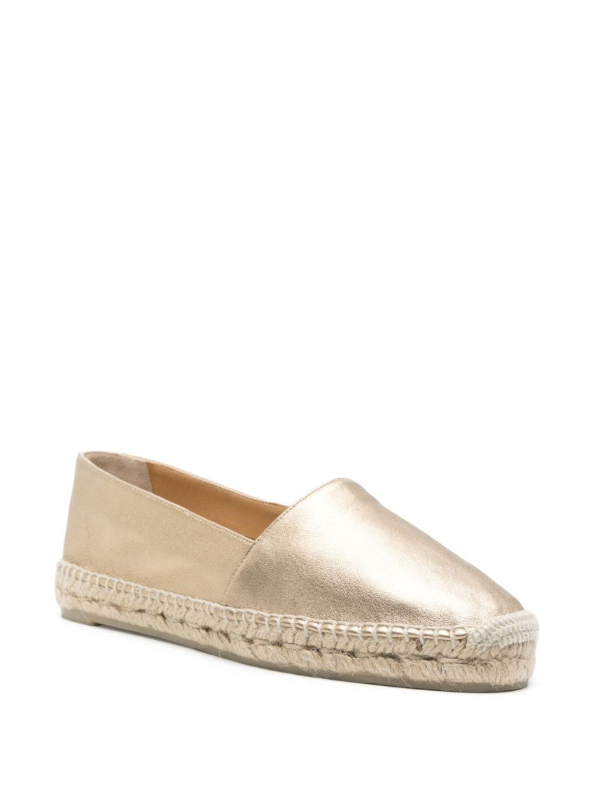 Golden Leather Espadrilles 3