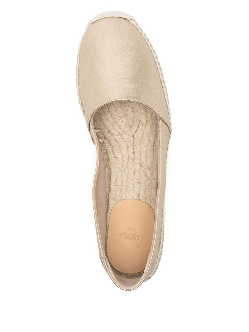 Golden Leather Espadrilles 4