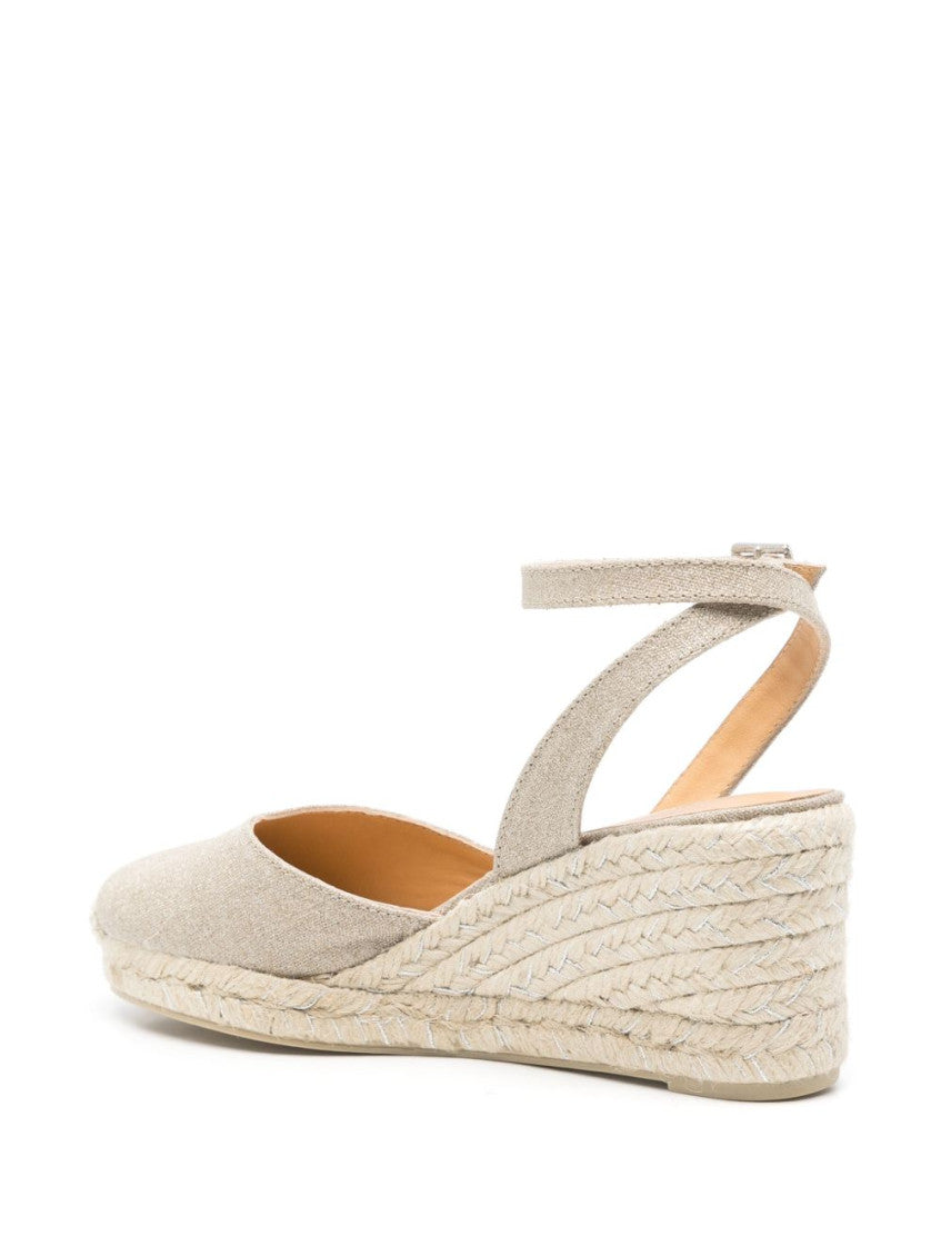 Natural Round Toe Espadrille Wedges 2