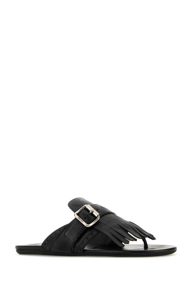 Black Leather Sandals 2