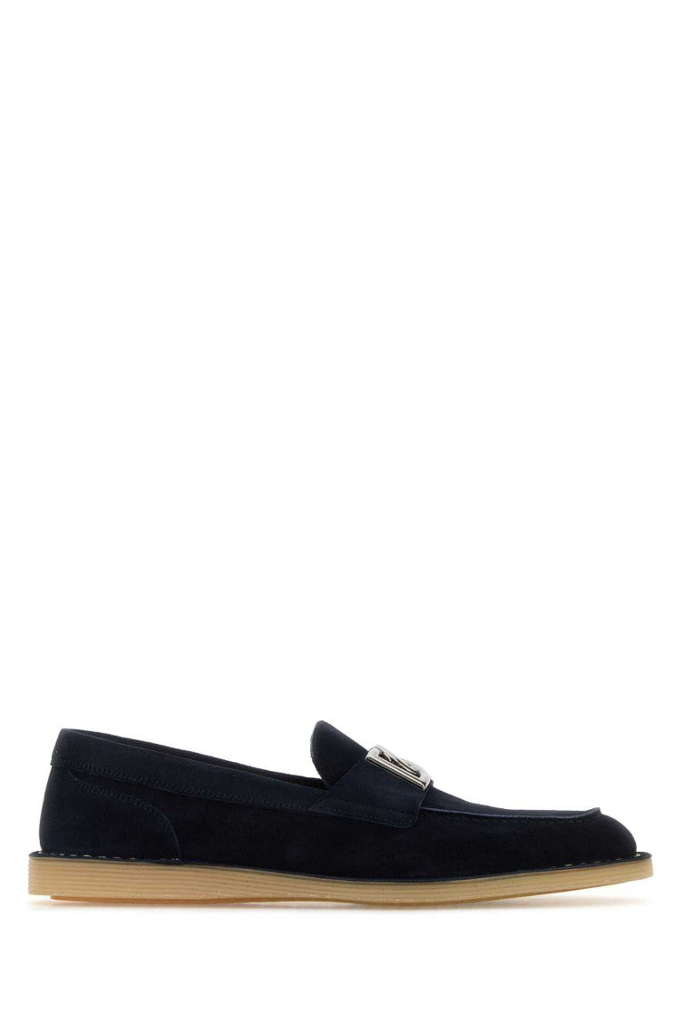 Navy Blue Slip On Loafers 1