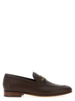 Dark Brown Logo Loafers 1