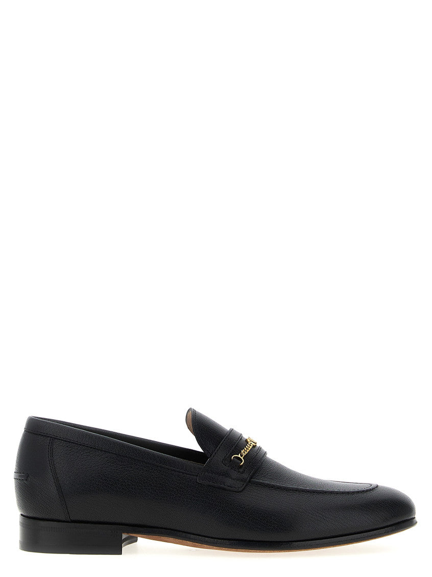 Black Logo Loafers 1