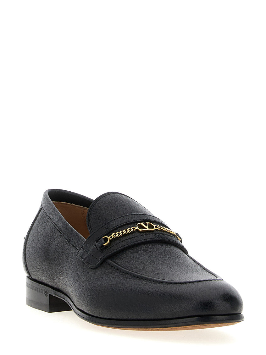 Black Logo Loafers 2