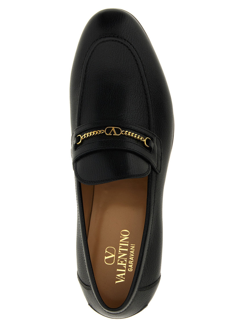 Black Logo Loafers 4