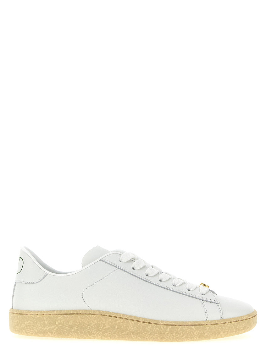 White Leather Sneakers 1