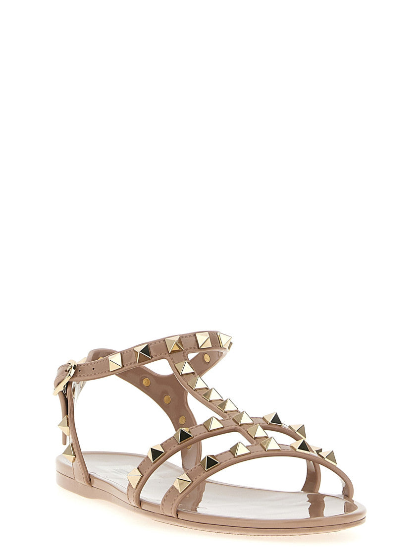 Pink Rockstud Sandals 2