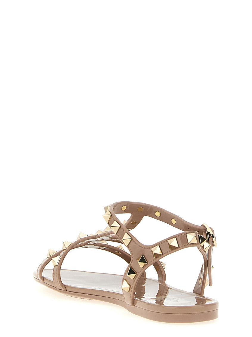 Pink Rockstud Sandals 3