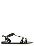 Black Rockstud Sandals 1