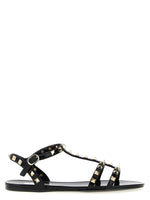 Black Rockstud Sandals 1