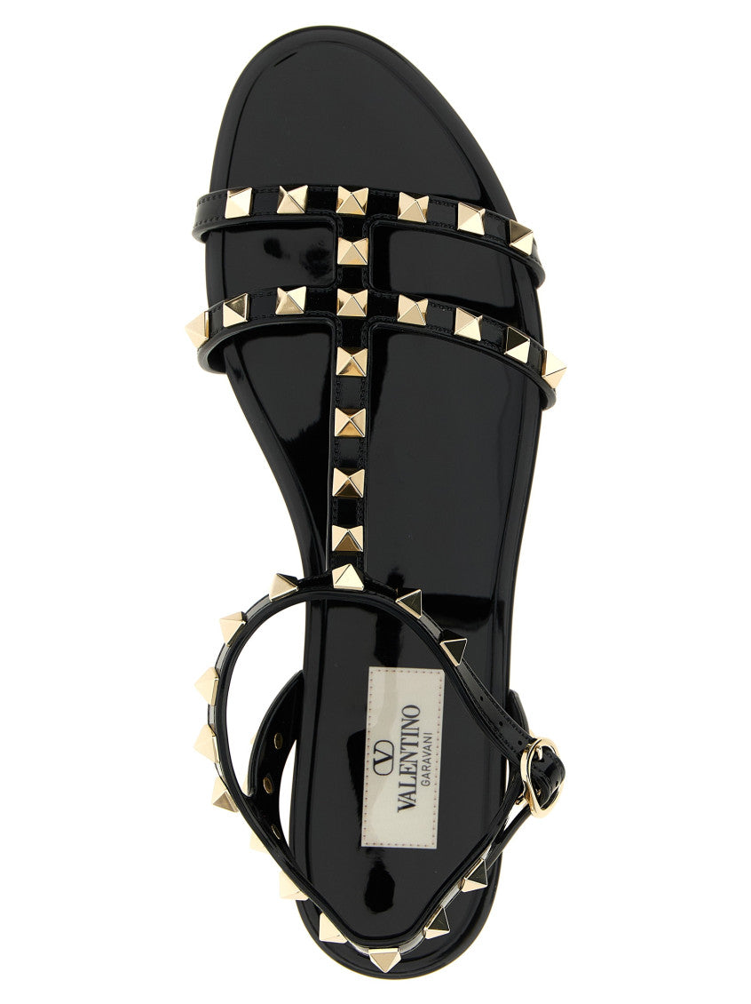 Black Rockstud Sandals 4