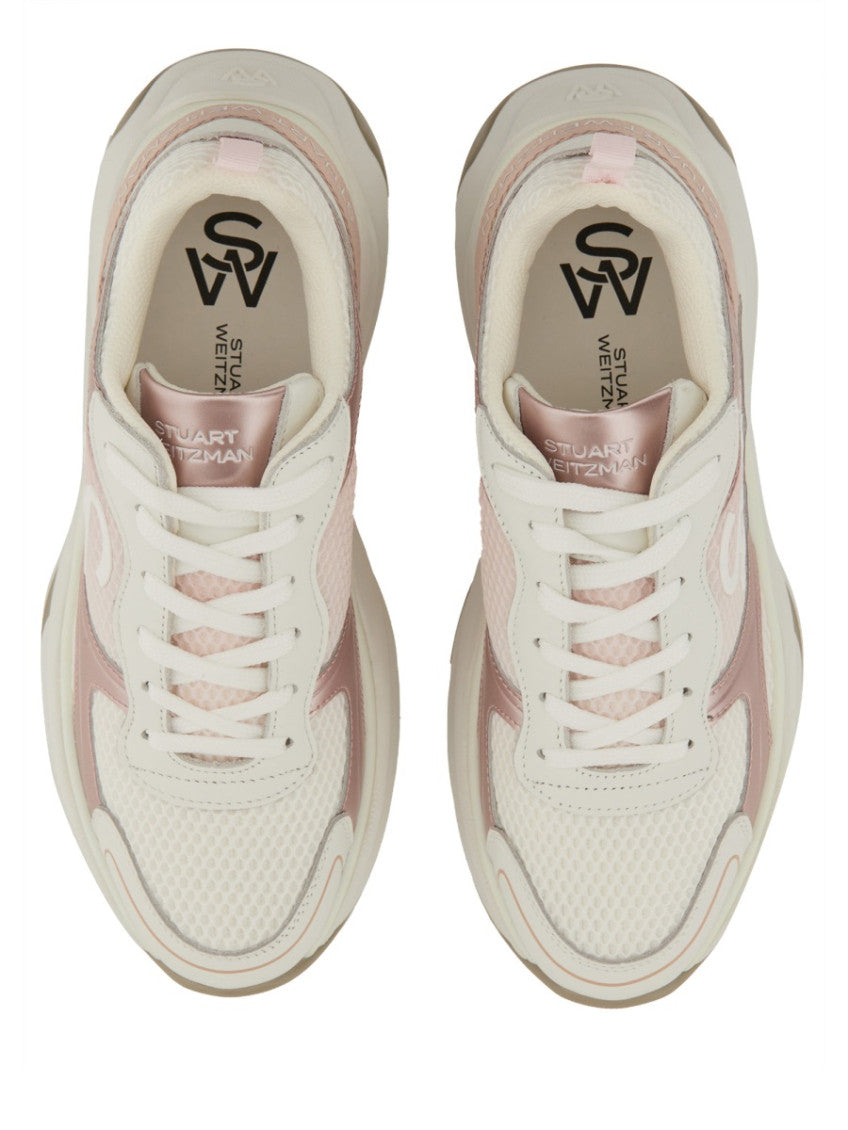 Pink Lace Up Sneakers 6