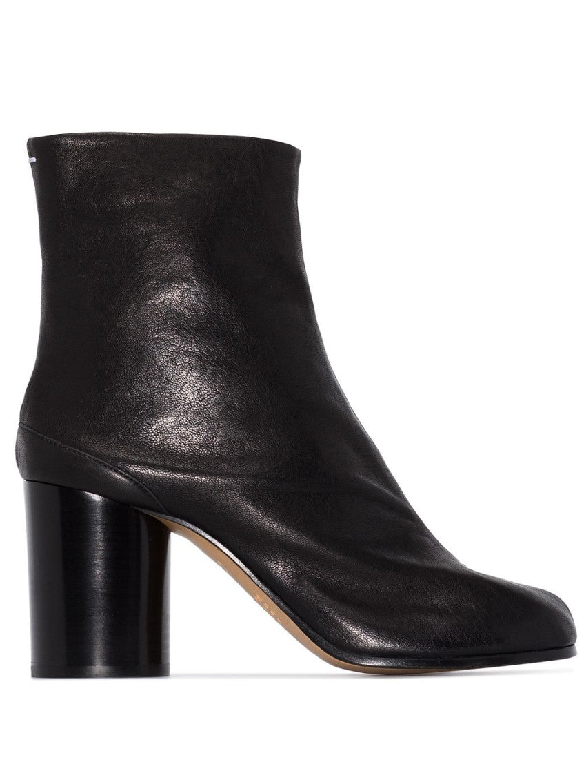 Black Tabi Leather Boots 1