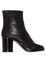 Black Tabi Leather Boots 1
