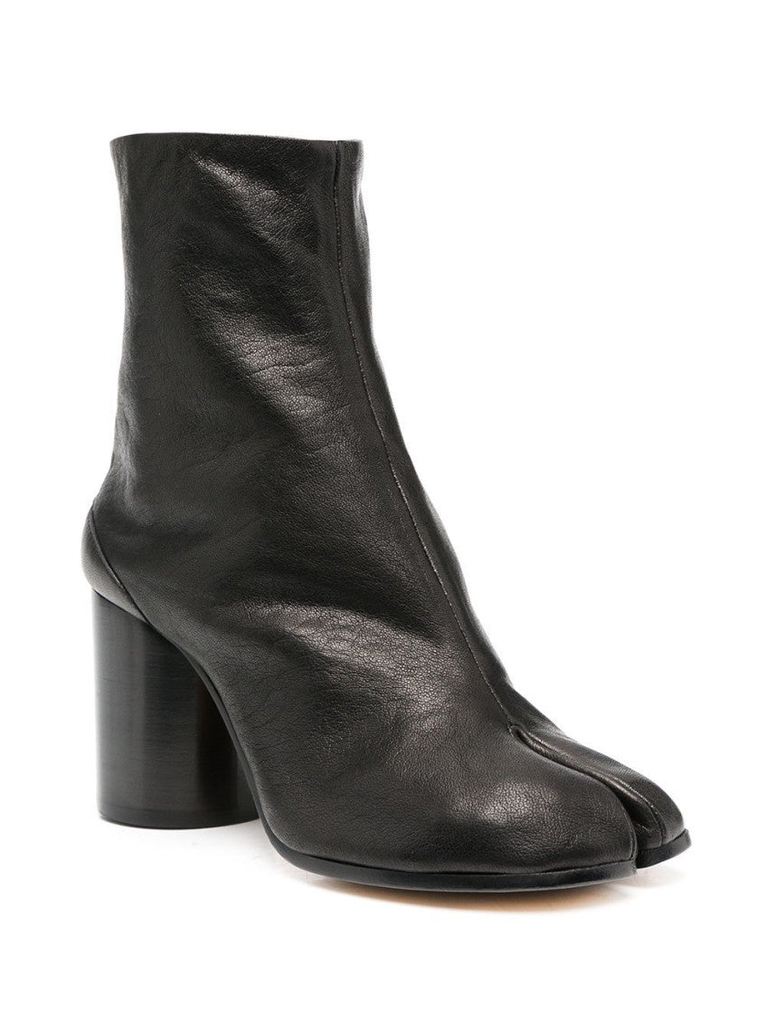 Black Tabi Leather Boots 10