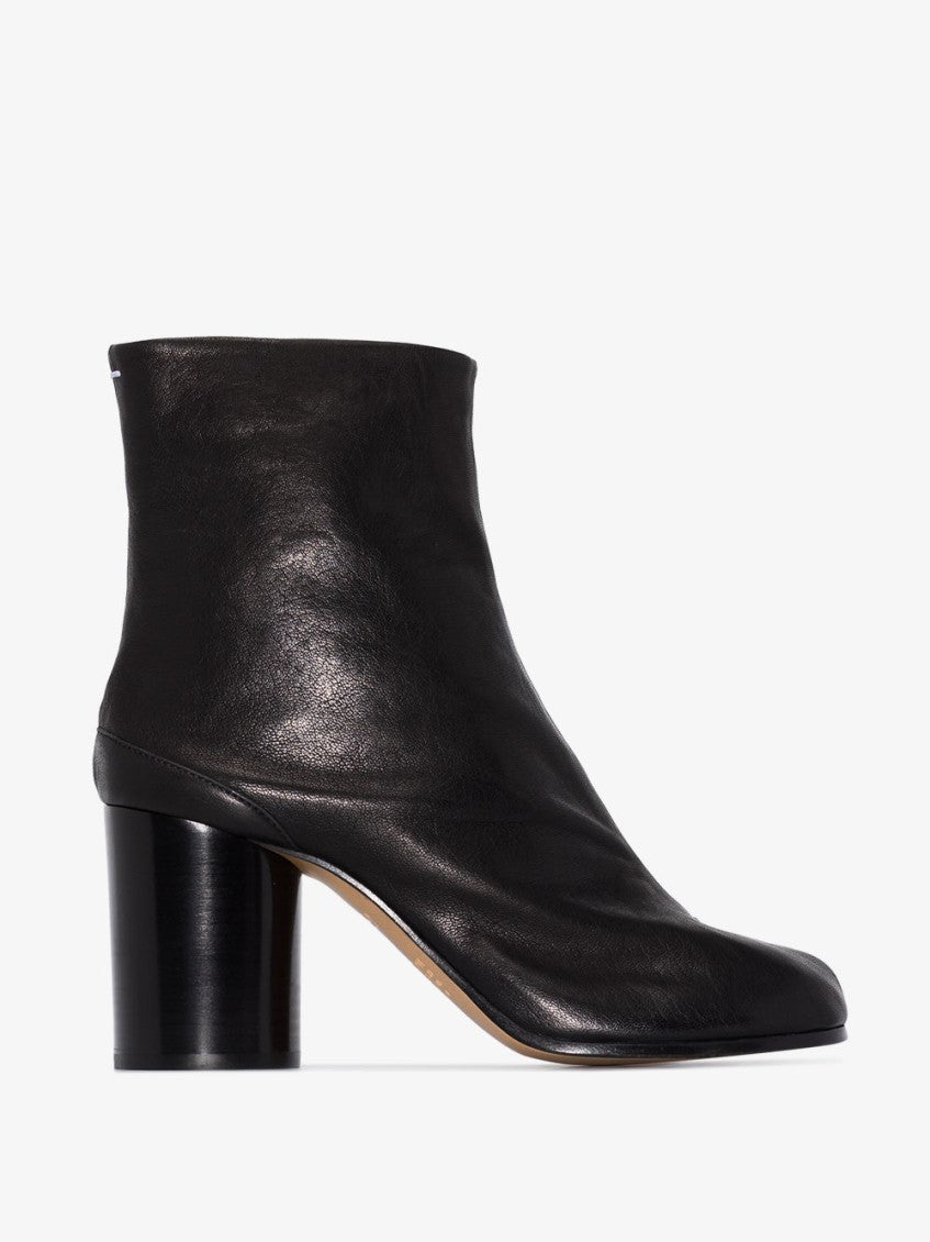 Black Tabi Leather Boots 7