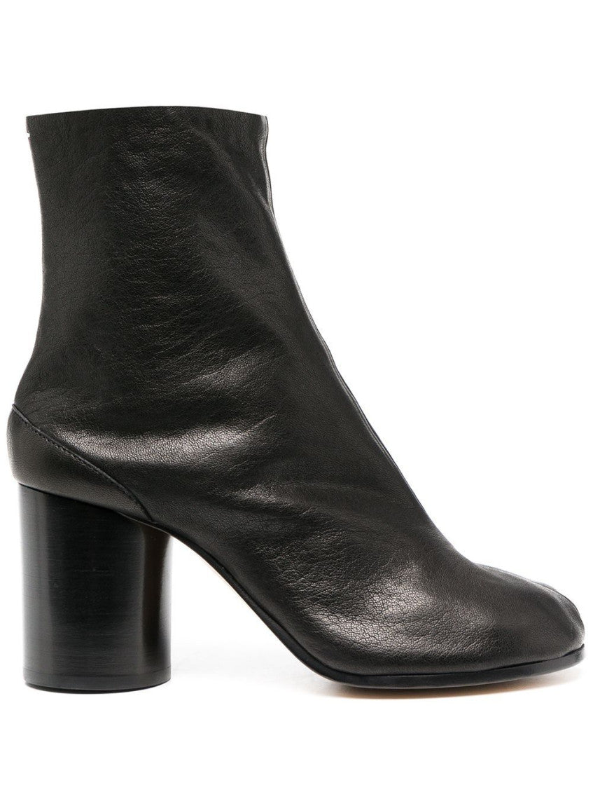 Black Tabi Leather Boots 8