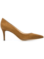 Brown Suede Pumps 1