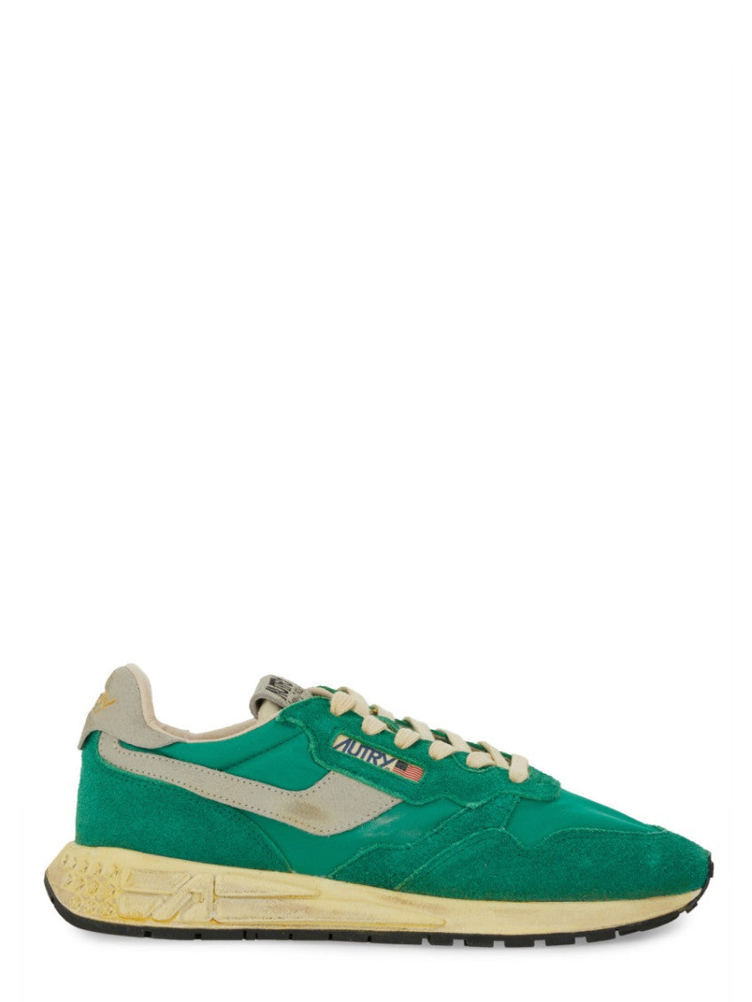 Green Lace Up Sneakers 1