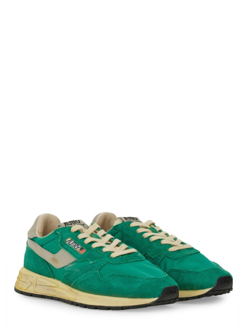 Green Lace Up Sneakers 2