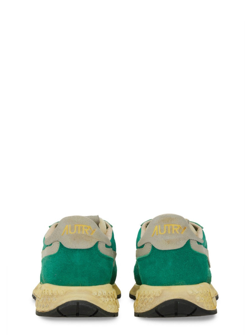 Green Lace Up Sneakers 3