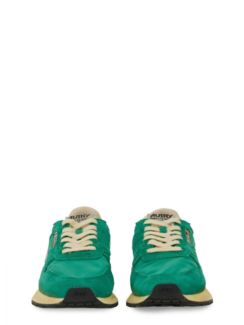 Green Lace Up Sneakers 4