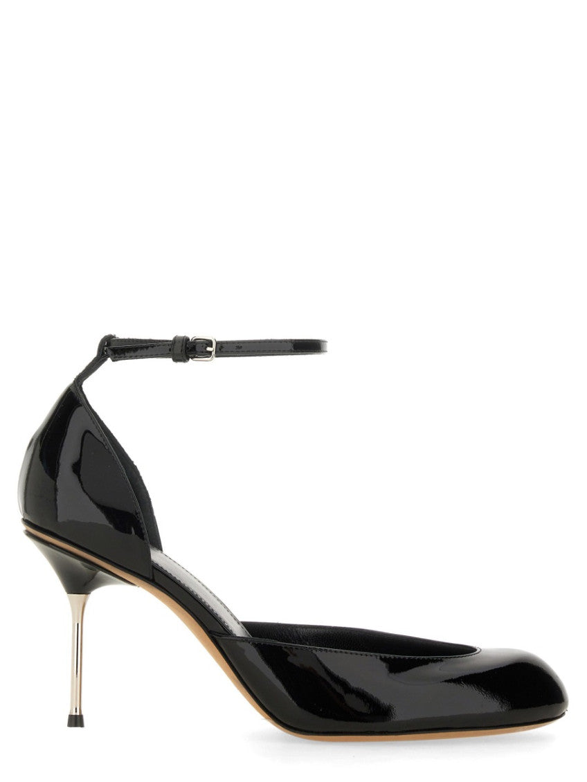 Black Ankle Strap Heels 1