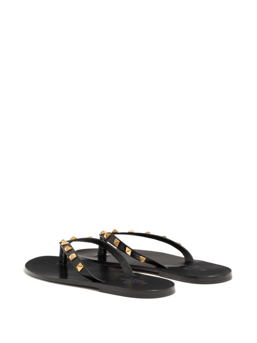 Black Rockstud Sandals 3