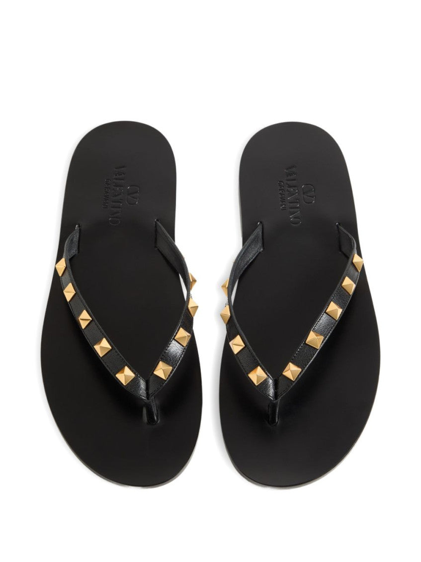 Black Rockstud Sandals 4