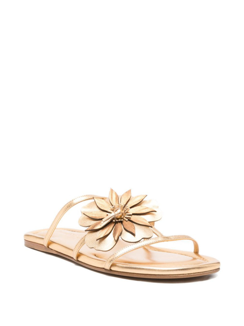 Golden Slip-on Sandals 2