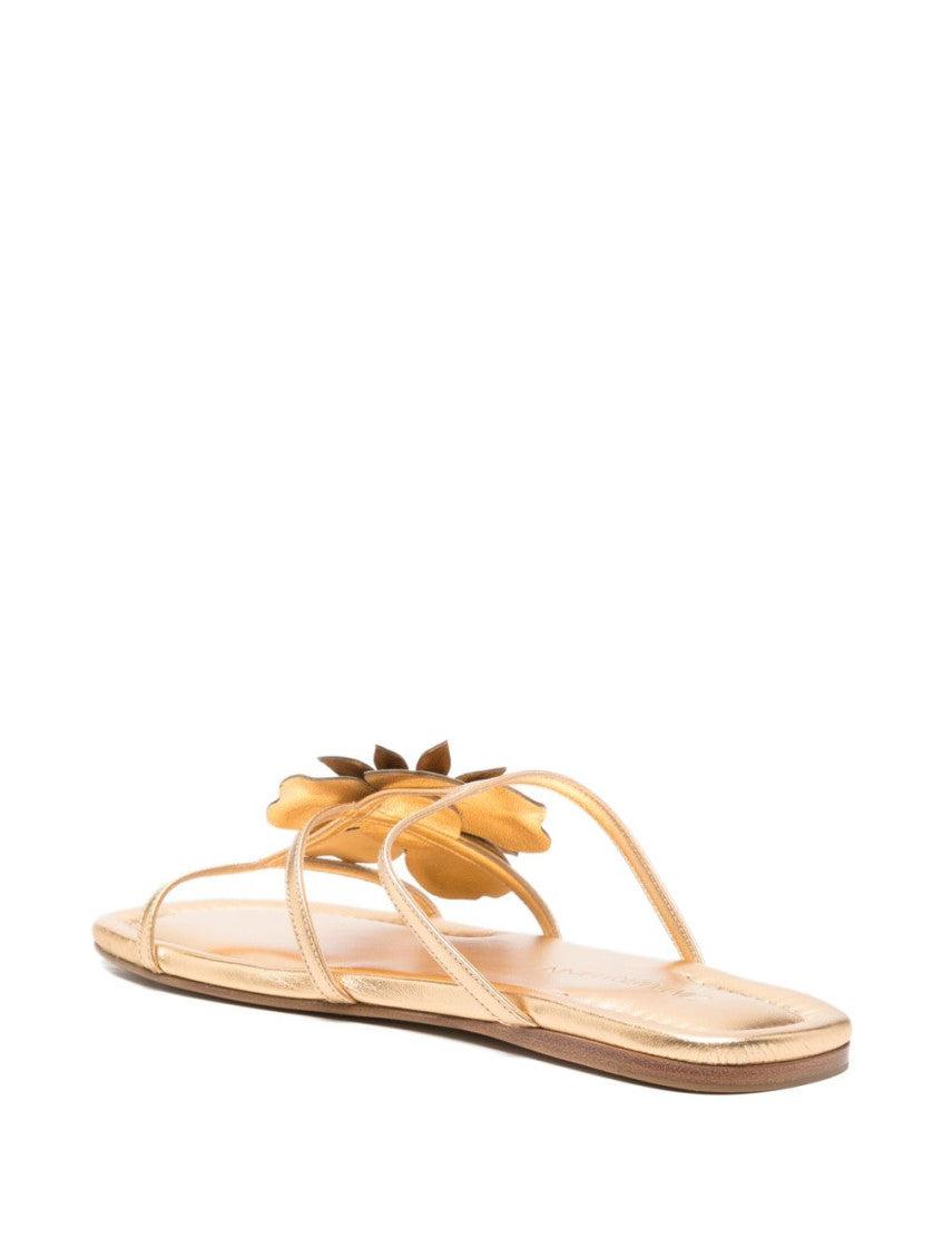 Golden Slip-on Sandals 4