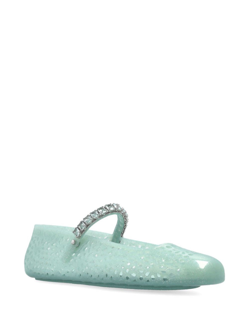 Green Jelly Ballet Flats 3