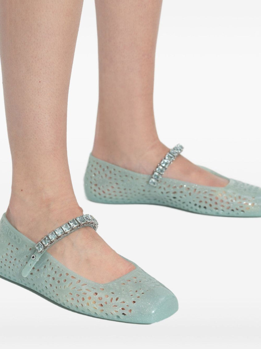 Green Jelly Ballet Flats 4