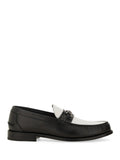 BlackWhite Slip On Loafers 1
